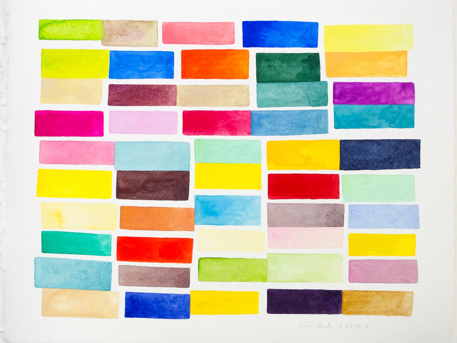 Ines Hock,  A 2013 -7  | 25,5  x 32,5 cm Zerkall Bütten