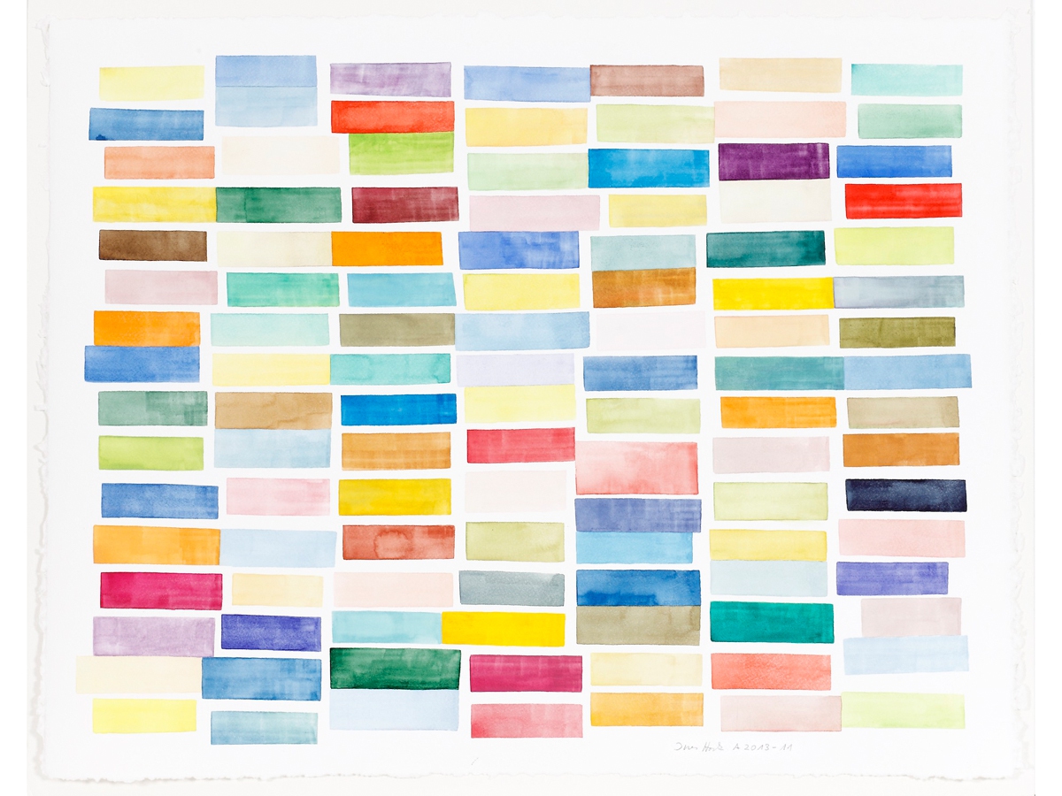 Ines Hock,  A 2013 -11  | 51 x 65 cm  Zerkall Bütten