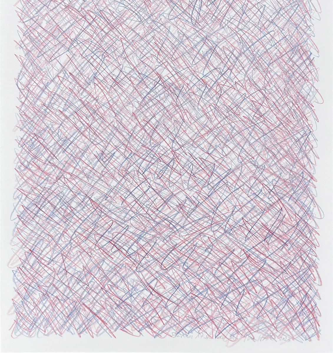 Berlin 4. Tag, 17.8.2023 abends, A4, Polychromoszeichnung