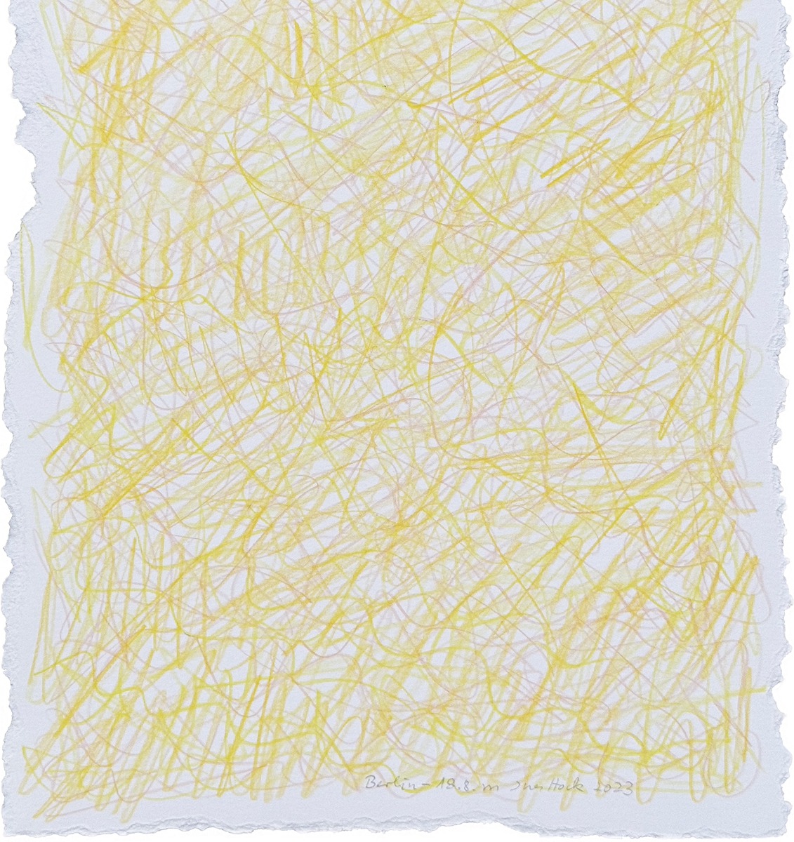 Berlin 5. Tag, 18.8.2023 morgens, A4, Polychromoszeichnung