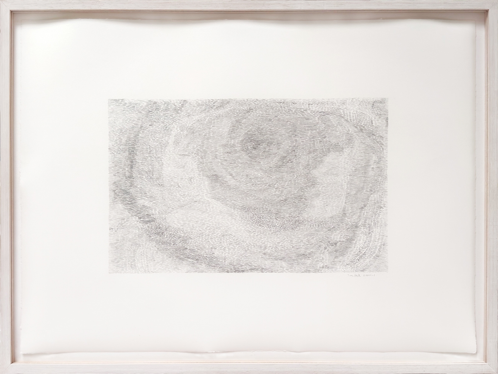 Z-2011-1, 38 x 53 cm, Bleistift auf Zerkall Zeichenpapier im Rahmen