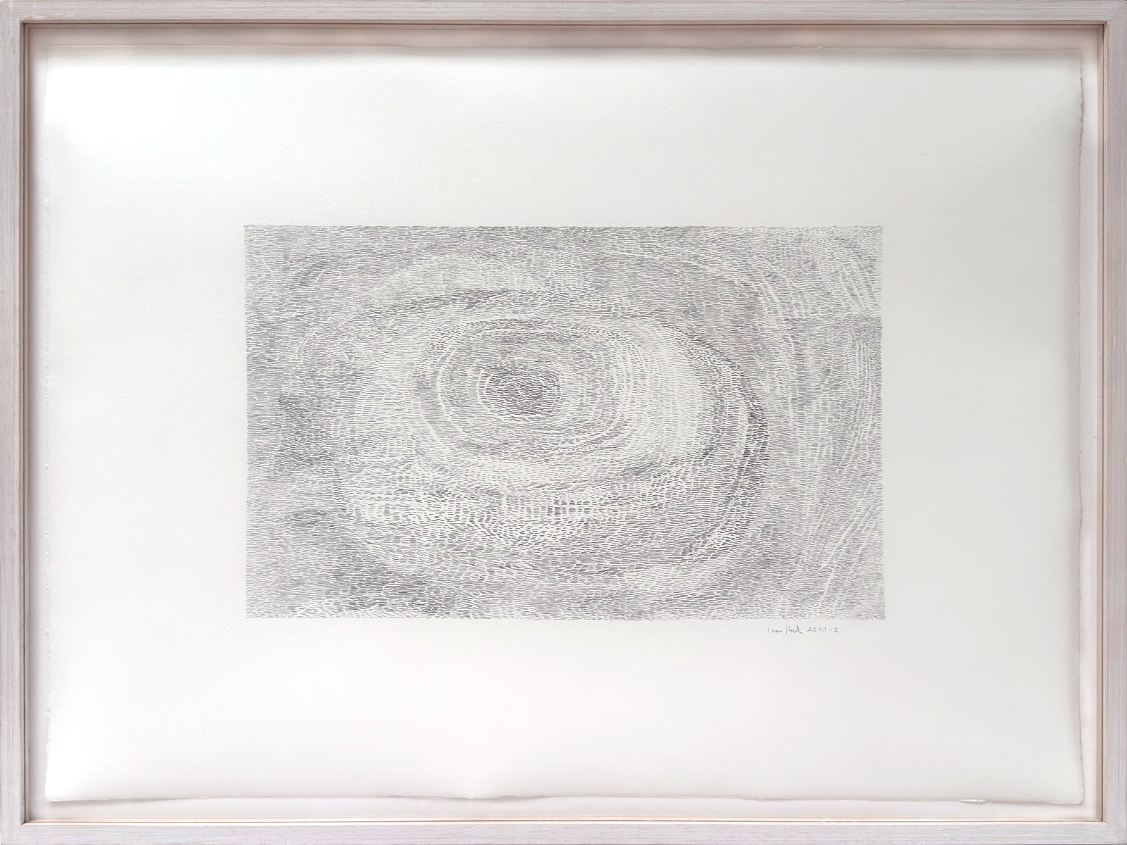 Z-2011-2, 38 x 53 cm, Bleistift auf Zerkall Zeichenpapier im Rahmen