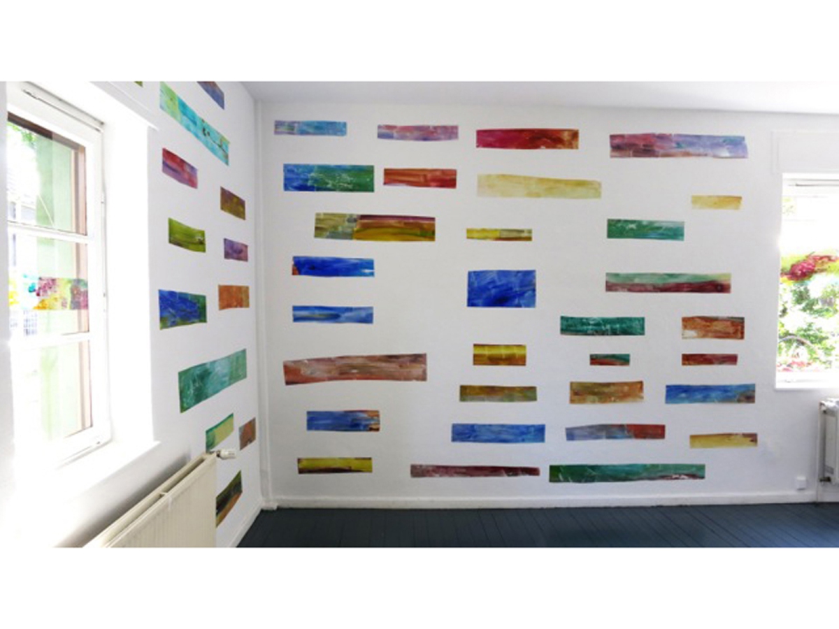 Ines Hock,  ColorLineCuts, galerie januar, Bochum-Langendreer, 2015