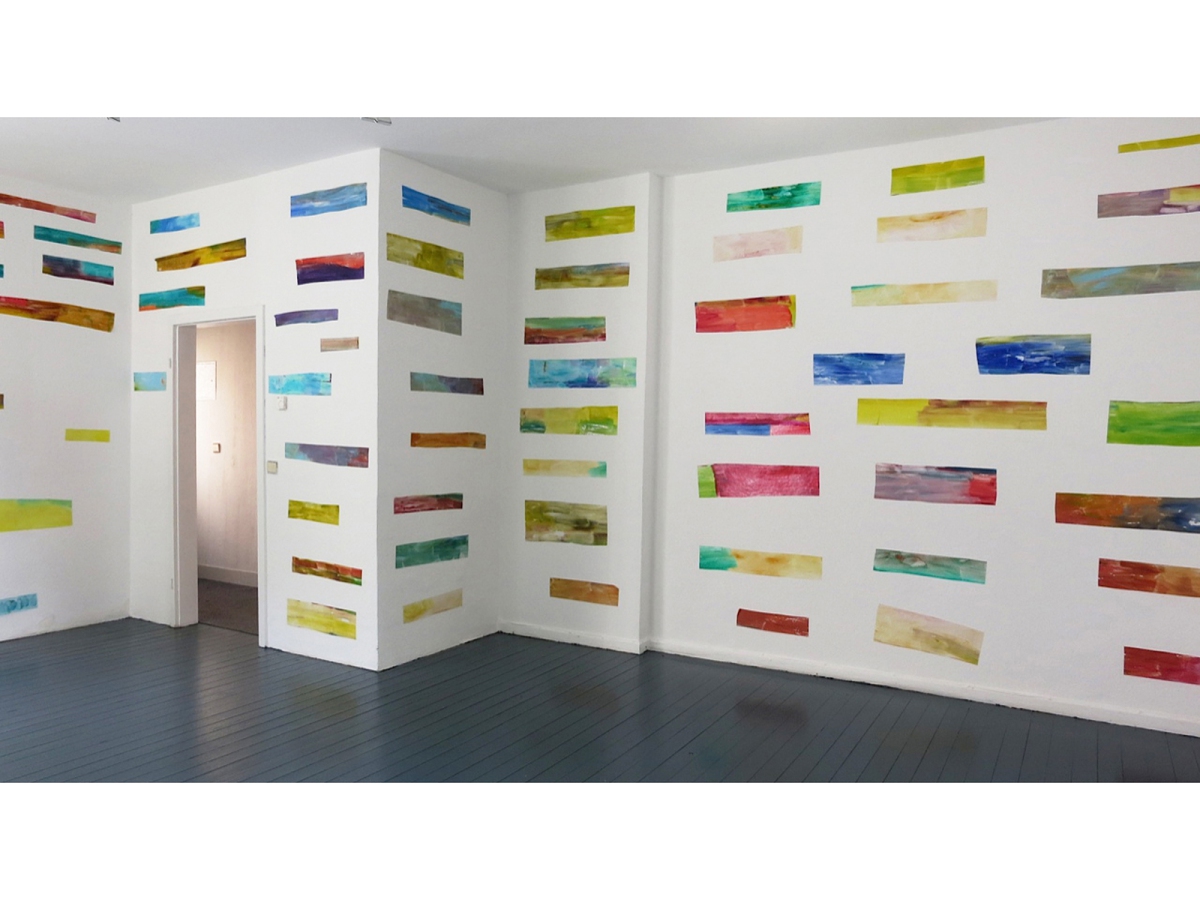 Ines Hock, ColorLineCuts, galerie januar, Bochum-Langendreer, 2015