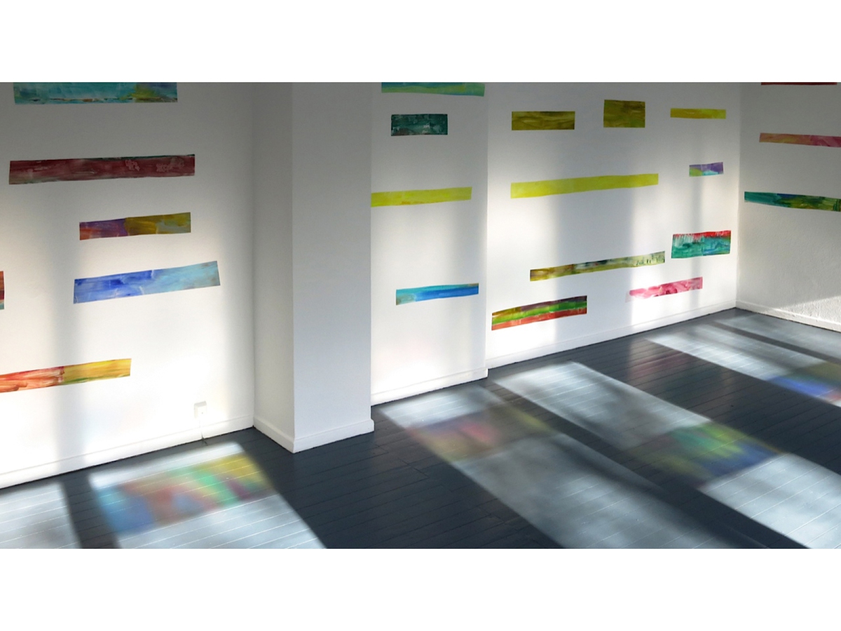 Ines Hock,  ColorLineCuts, galerie januar, Bochum-Langendreer, 2015