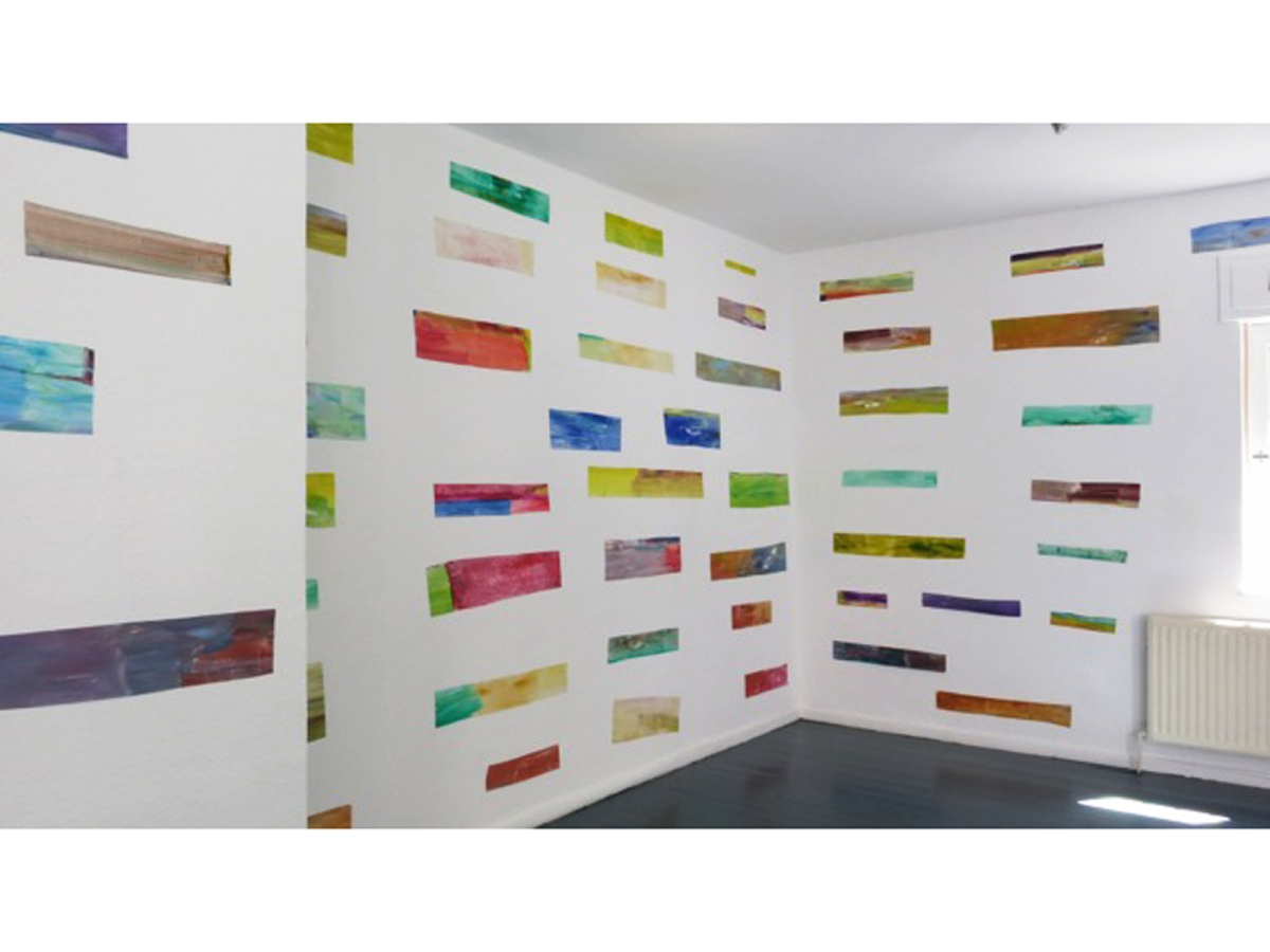 Ines Hock, ColorLineCuts, galerie januar, Bochum-Langendreer, 2015