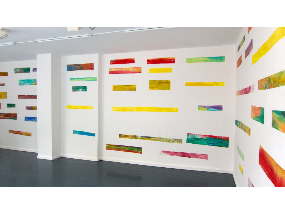 Ines Hock,  ColorLineCuts, galerie januar, Bochum-Langendreer, 2015
