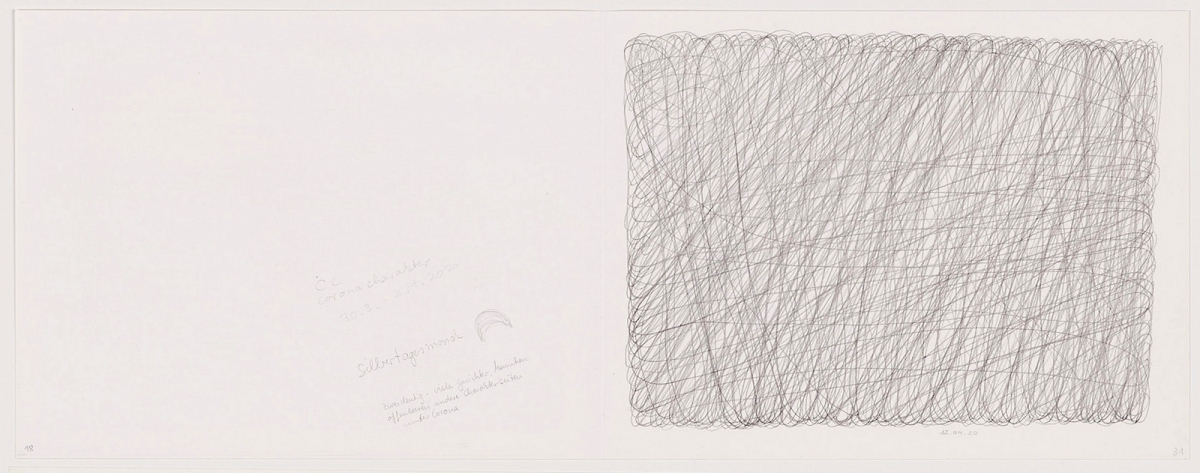 Ines Hock, Corona Fabula, Tagebuch Doppelseite 2