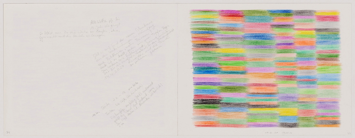 Ines Hock, Corona Fabula, Tagebuch Doppelseite  3