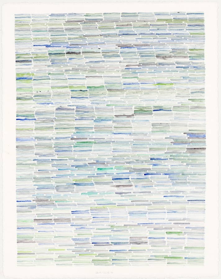 Ines Hock, 23.-26.8.2020 Aquarell auf Zerkall , 51 x 65 cm