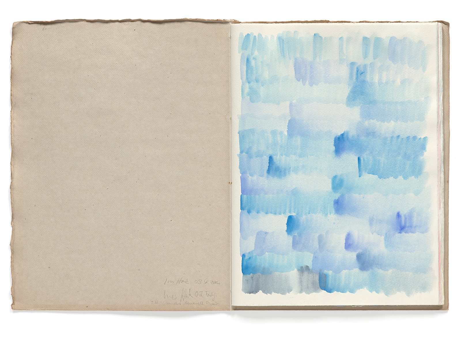 Ines Hock, Malheft Aquarelle 2002-03 |    Mill Saunders Waterford Aquarellpapier  39 x 29 cm