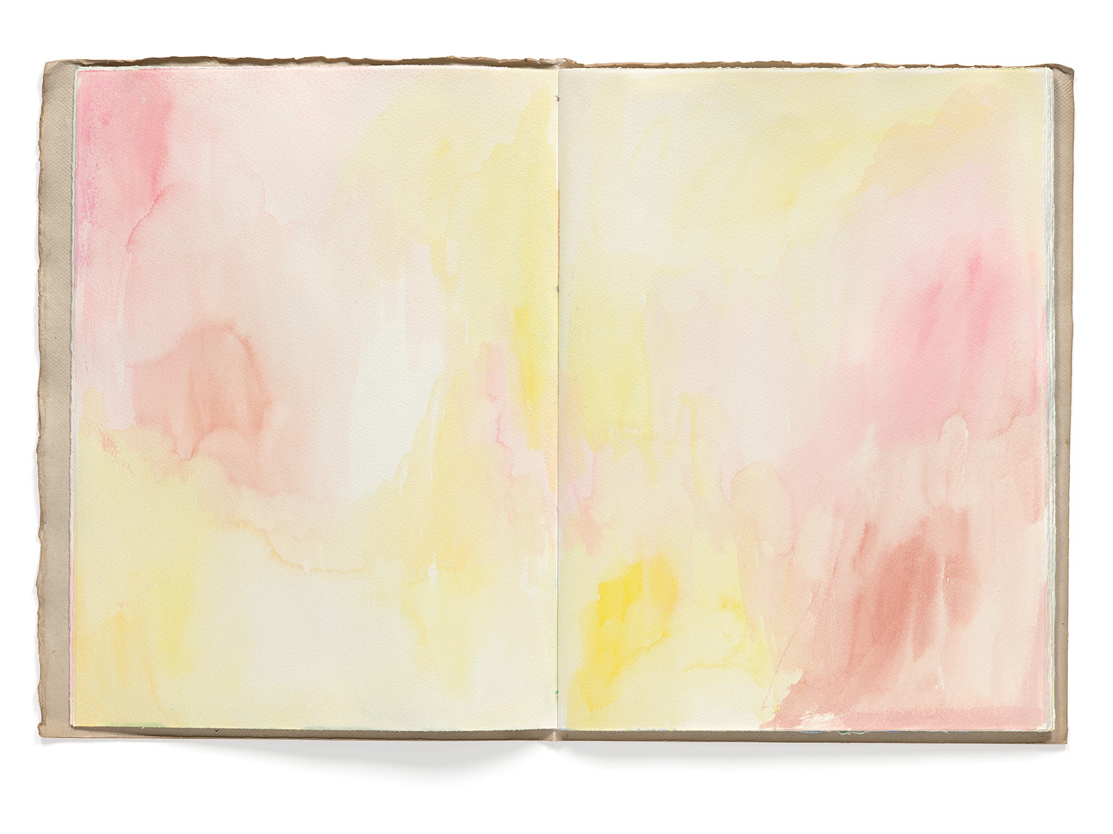 Ines Hock, Malheft Aquarelle 2002-03 |   engl. Papier  39 x 29 cm