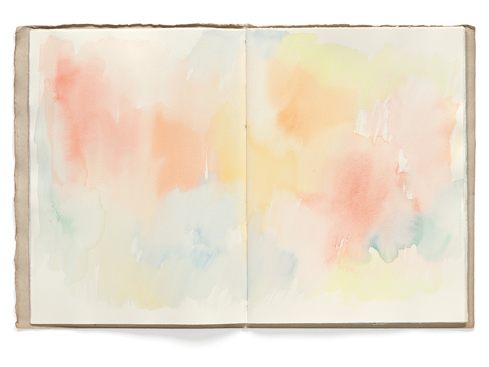 Ines Hock, Malheft Aquarelle 2002-03 |   engl. Papier  39 x 29 cm