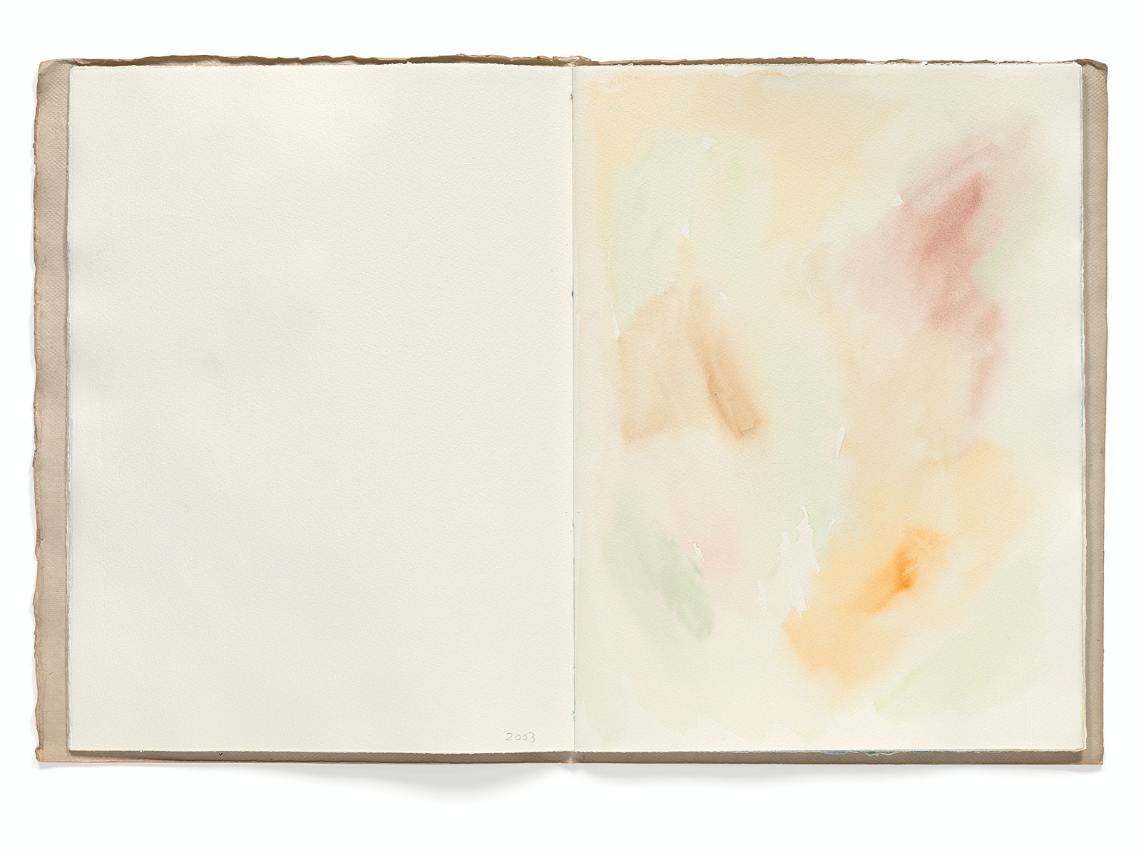 Ines Hock, Malheft Aquarelle 2002-03 |   engl. Papier  39 x 29 cm