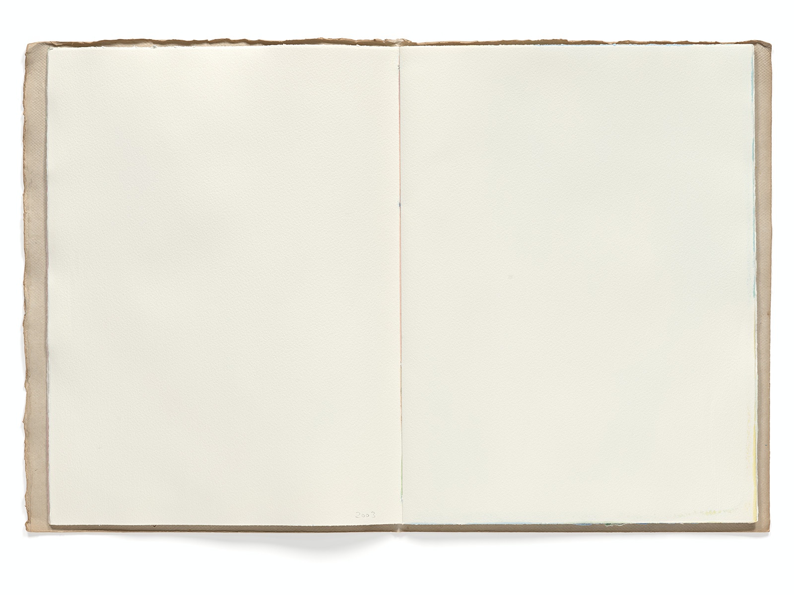 Ines Hock, Malheft Aquarelle 2002-03 |   engl. Papier  39 x 29 cm