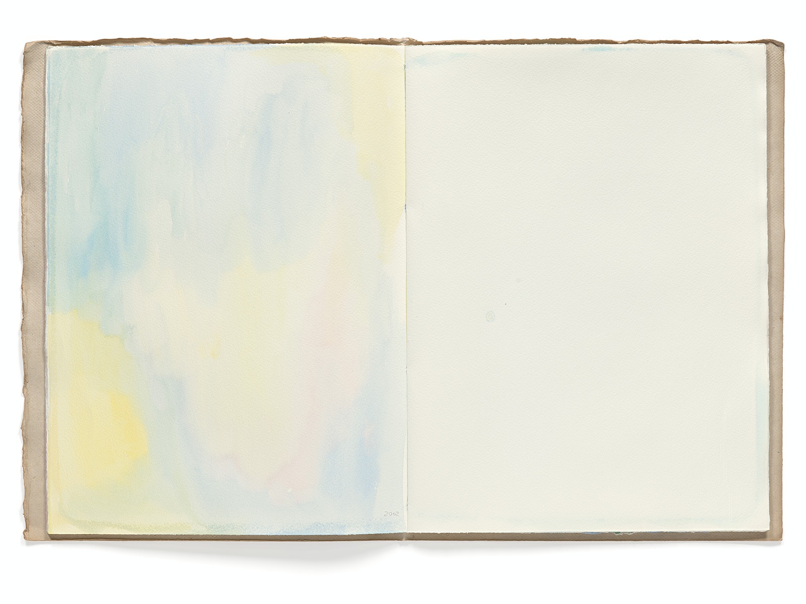 Ines Hock, Malheft Aquarelle 2002-03 |   engl. Papier  39 x 29 cm