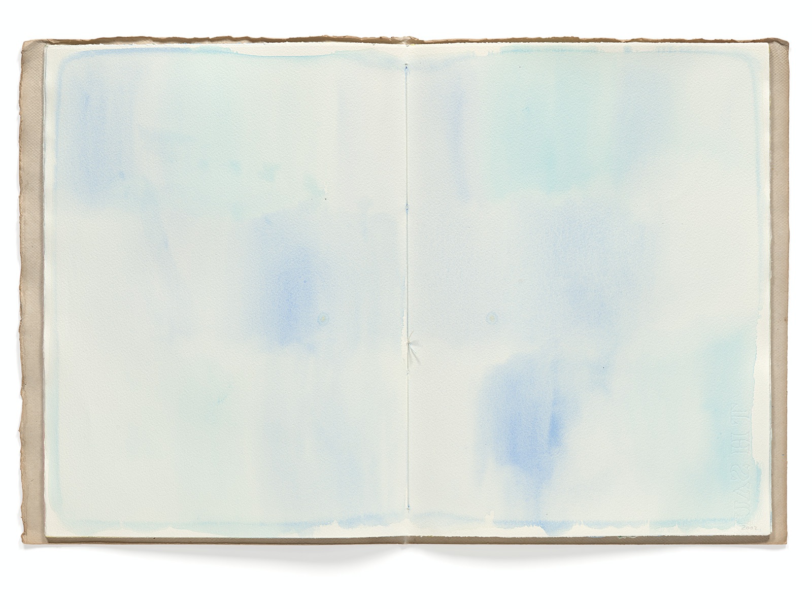 Ines Hock, Malheft Aquarelle 2002-03 |   engl. Papier  39 x 29 cm