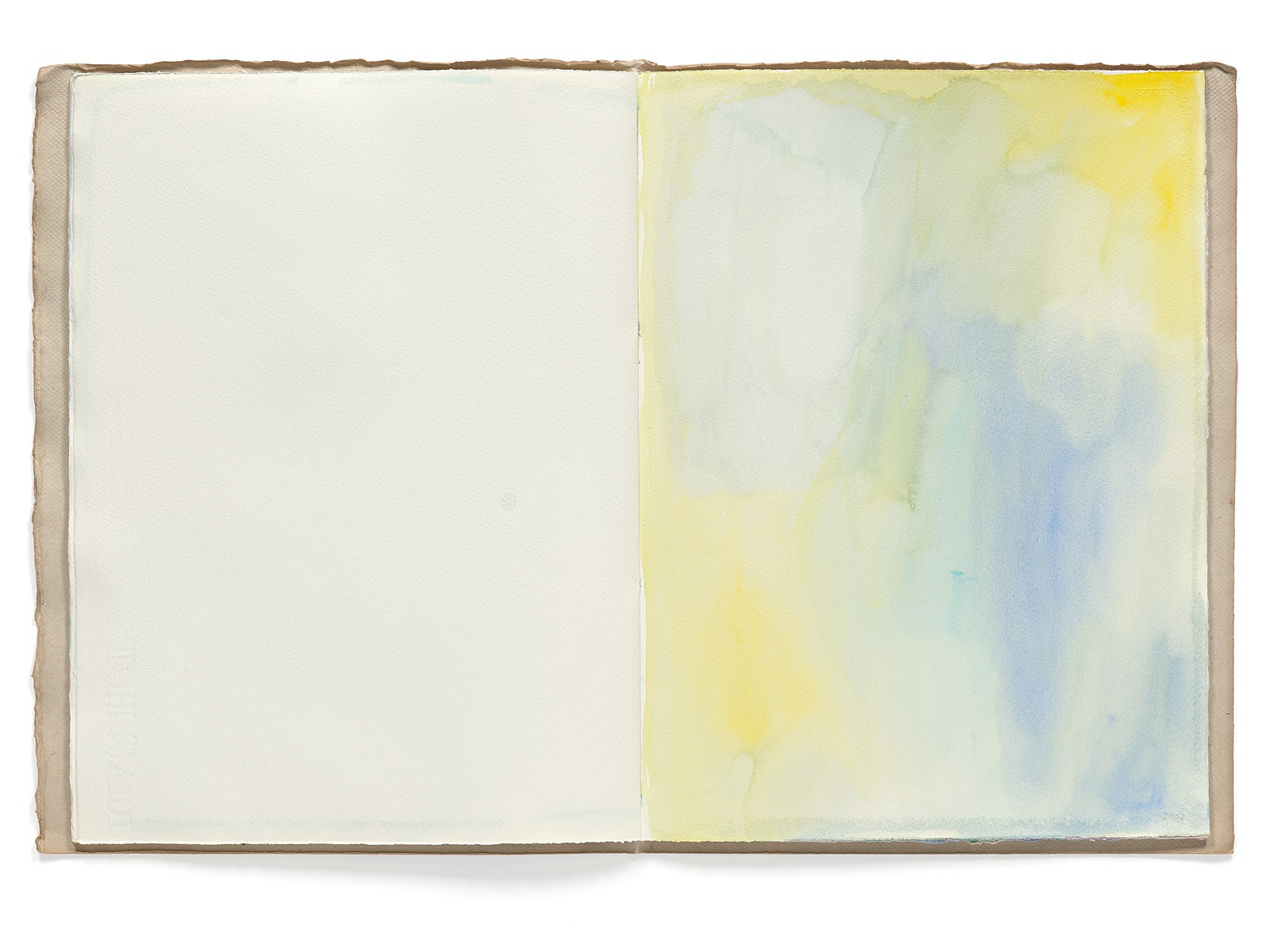 Ines Hock, Malheft Aquarelle 2002-03 |   engl. Papier  39 x 29 cm