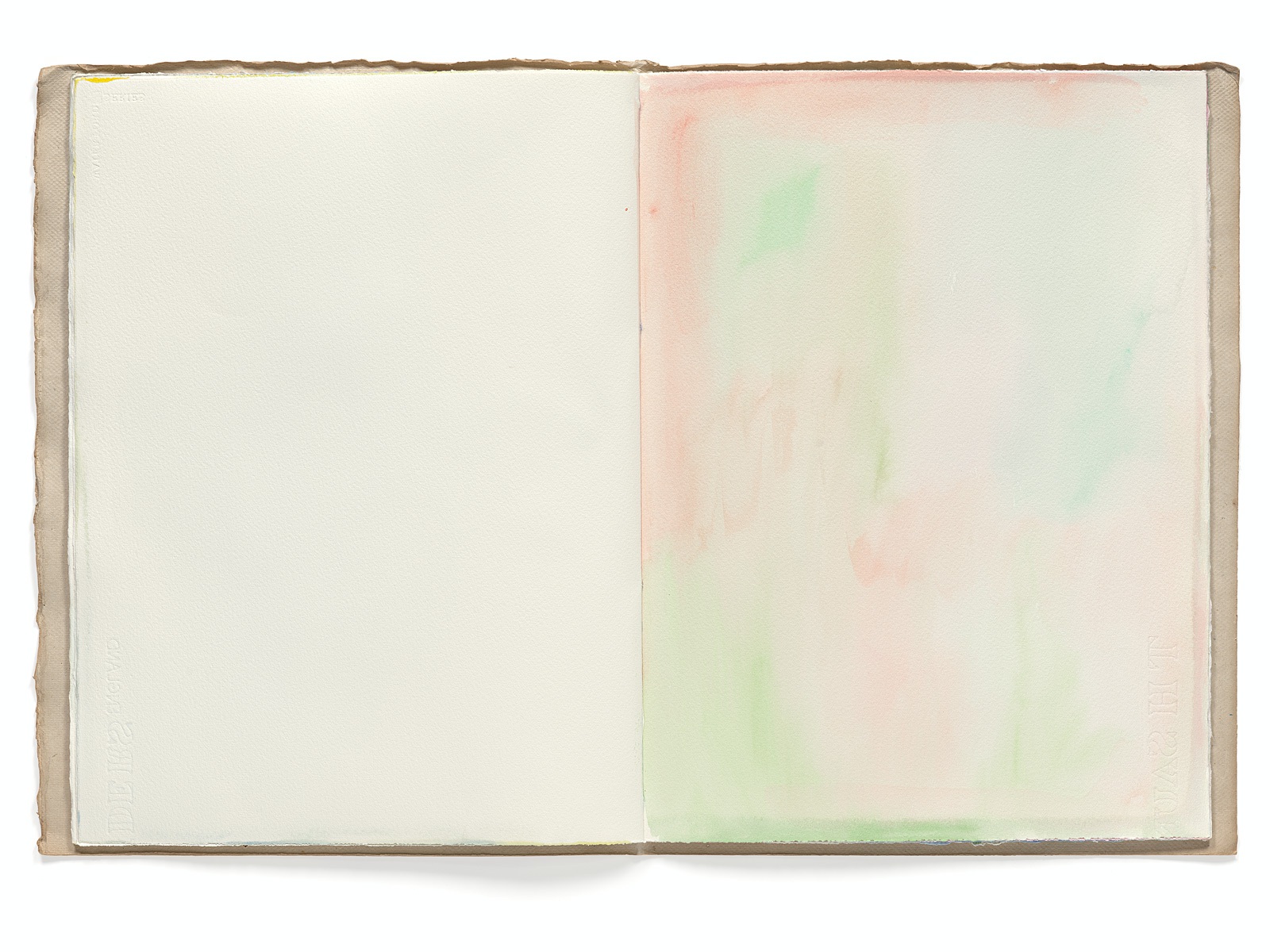 Ines Hock, Malheft Aquarelle 2002-03 |   engl. Papier  39 x 29 cm