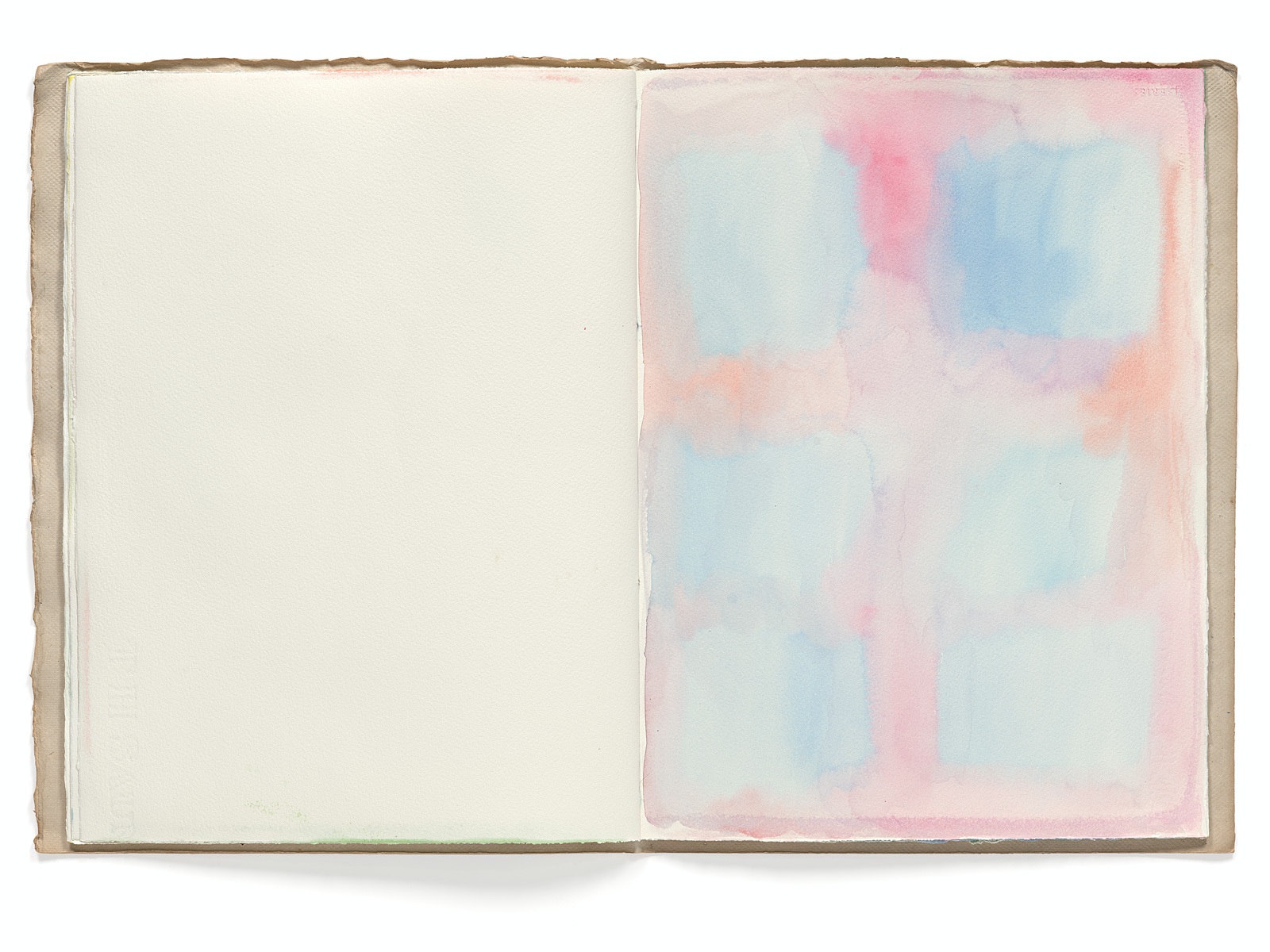 Ines Hock, Malheft Aquarelle 2002-03 |   engl. Papier  39 x 29 cm