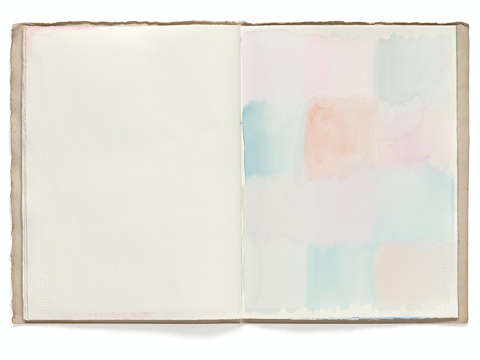 Ines Hock, Malheft Aquarelle 2002-03 |   engl. Papier  39 x 29 cm