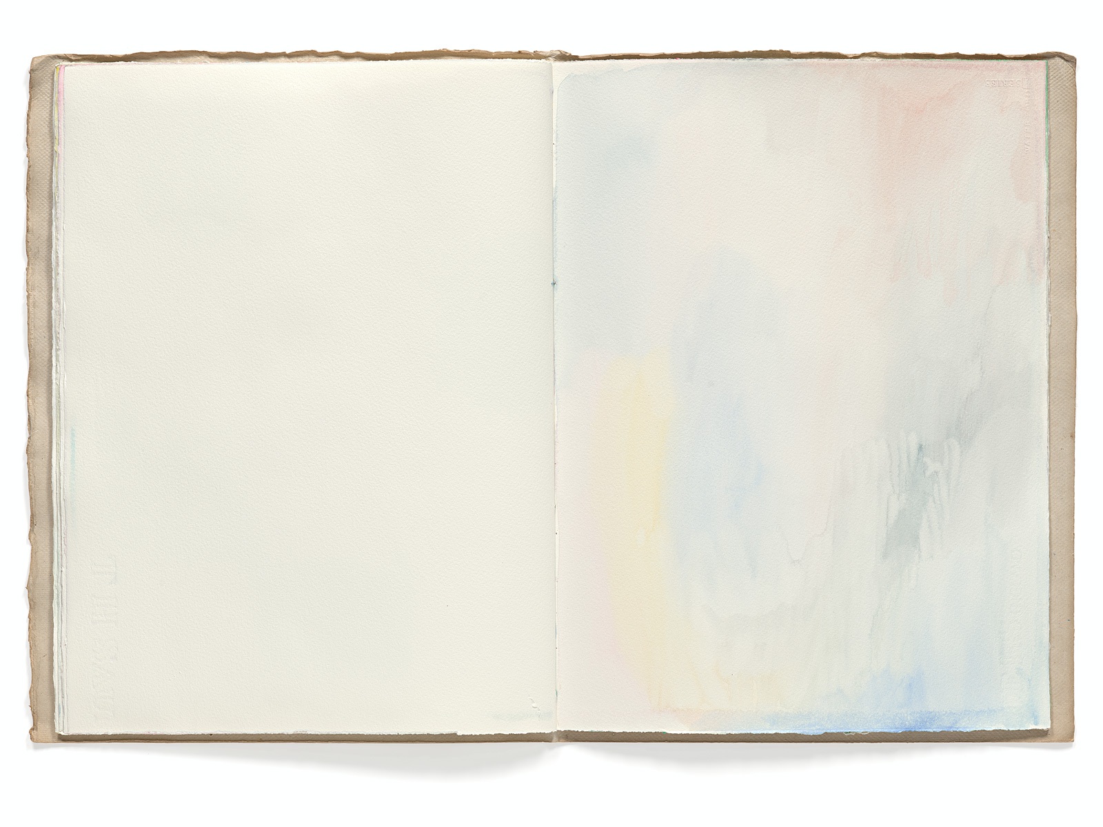 Ines Hock, Malheft Aquarelle 2002-03 |   engl. Papier  39 x 29 cm