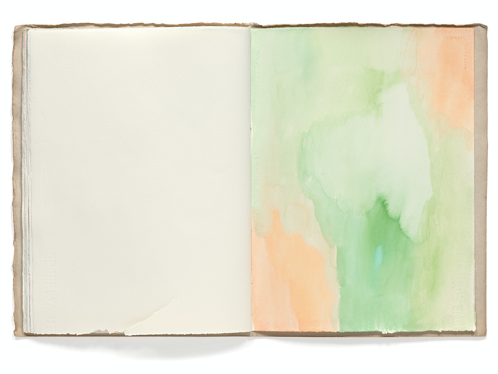 Ines Hock, Malheft Aquarelle 2002-03 |   engl. Papier  39 x 29 cm