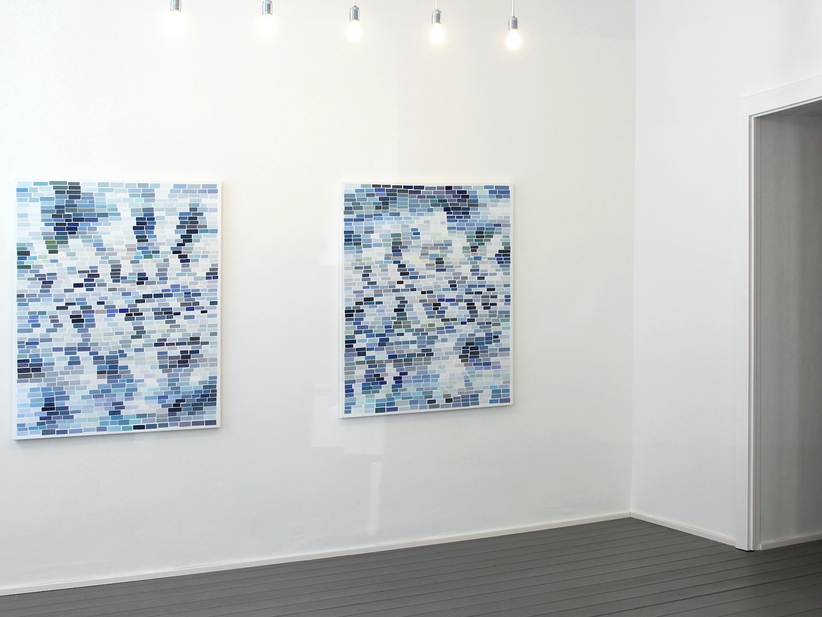 Ines Hock,  LB 2017-2,   LB 2017 -3,   INTO THE SEA ,120 x 100 cm  |  plus Raum für Bilder  Köln 2017