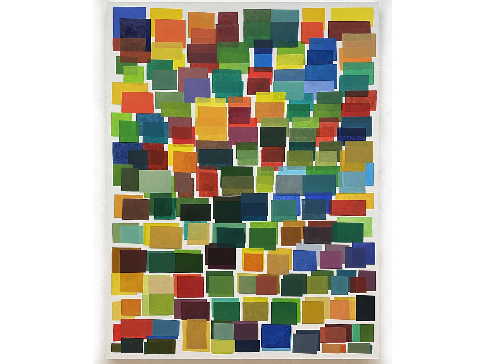 Ines Hock, LB 2025 -1, Titel: iTan, Ölfarbe auf  Leinwand, 160 x 120 cm