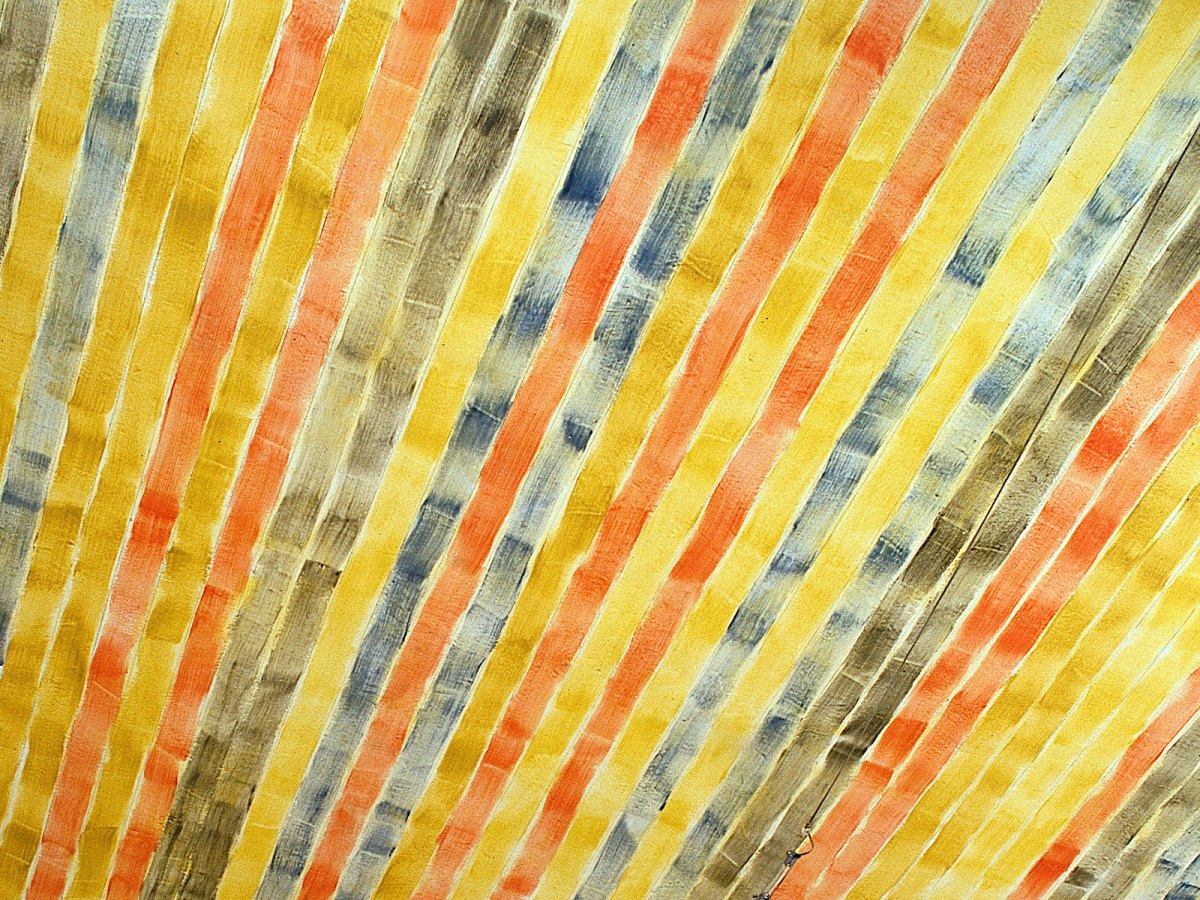 Ines Hock, Farbraumarbeit  |1996 Moltkerei Werkstatt, Köln  Farbpigmente in Emulsion 78,5 m²