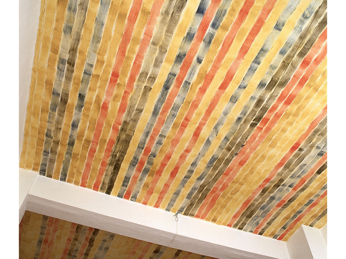 Ines Hock, Farbraumarbeit  |1996 Moltkerei Werkstatt, Köln  Farbpigmente in Emulsion 78,5 m²