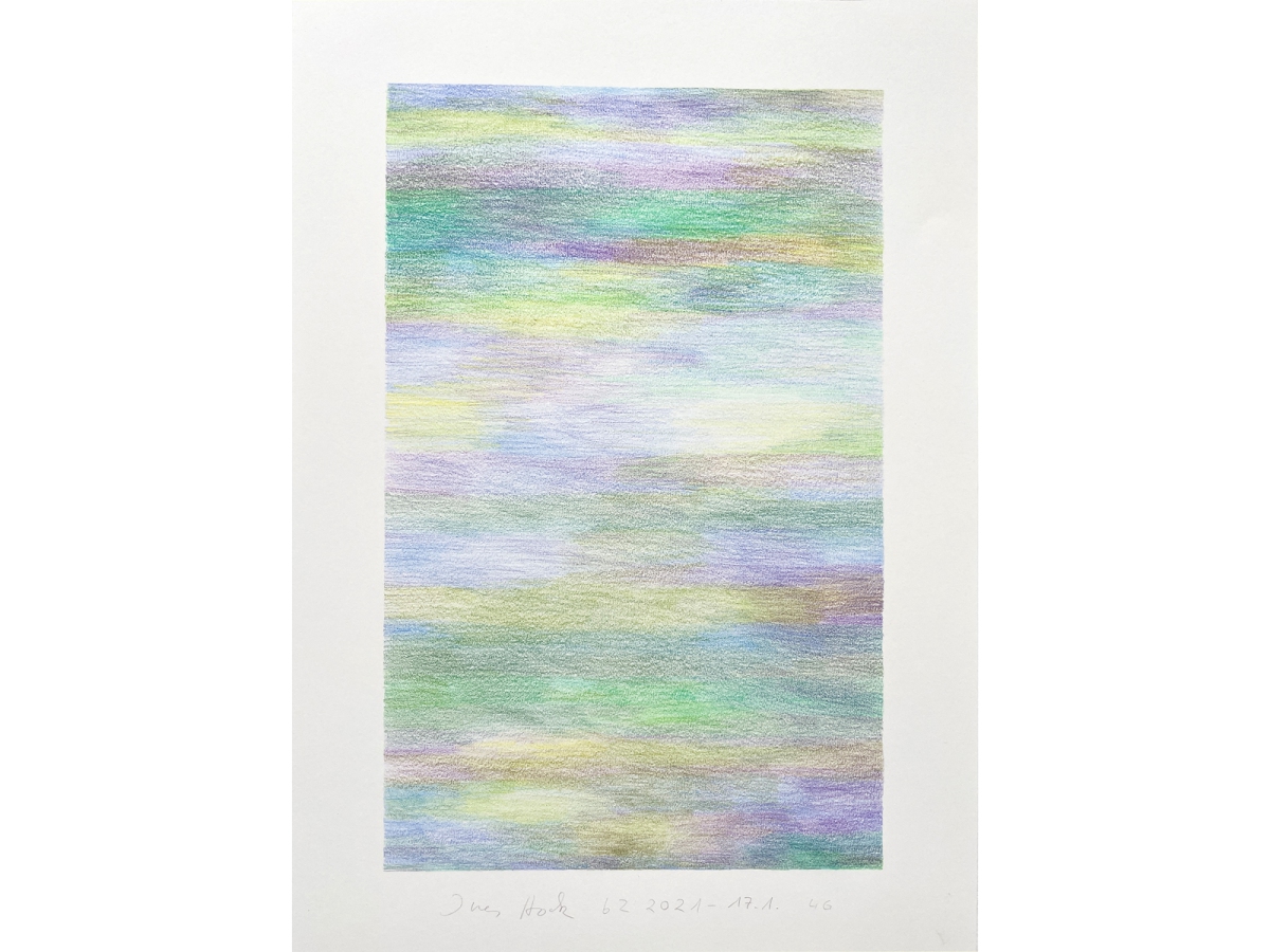 Ines Hock, Be myself  bZ 2021 -17.1 Polychromos 28 x 20 cm auf Schoellershammer