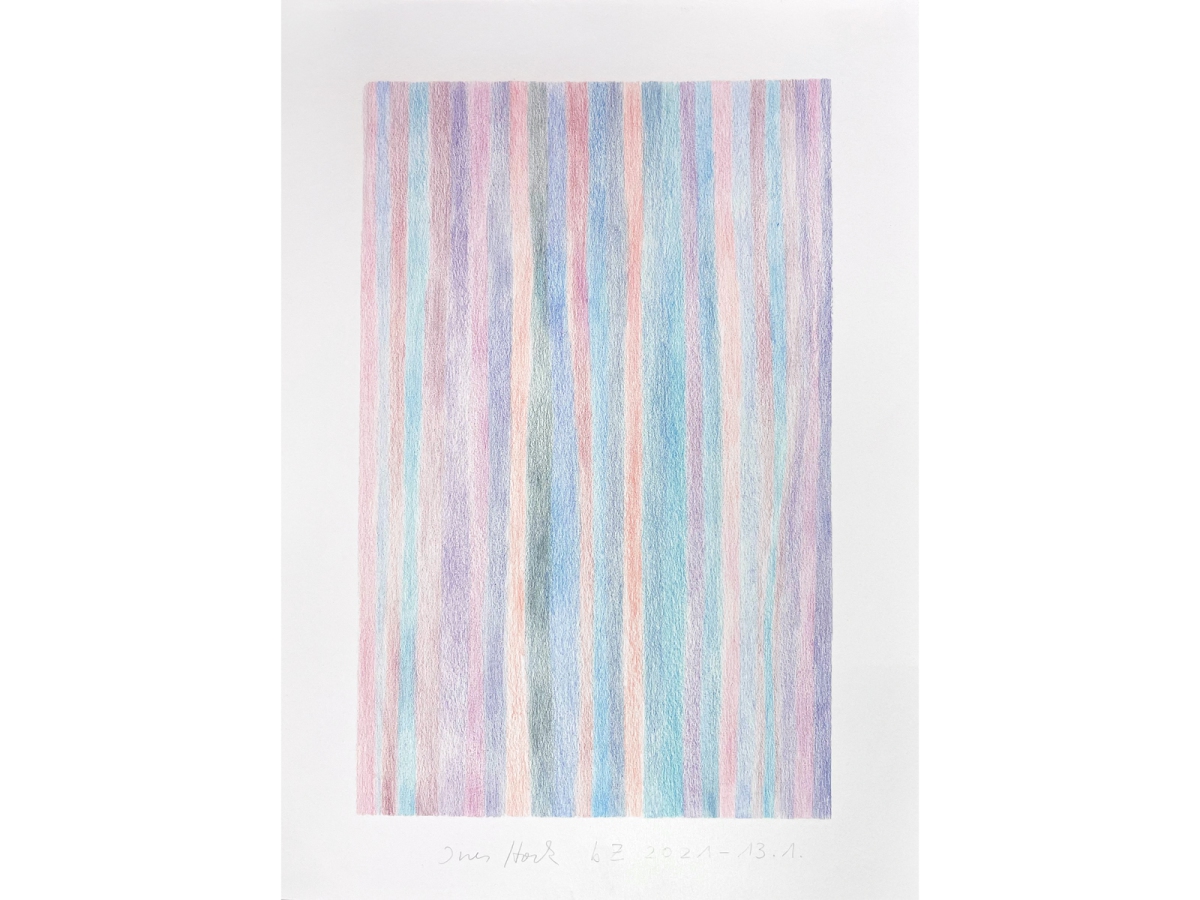 Ines Hock, Be myself  bZ 2021 -13.1 Polychromos 28 x 20 cm auf Schoellershammer