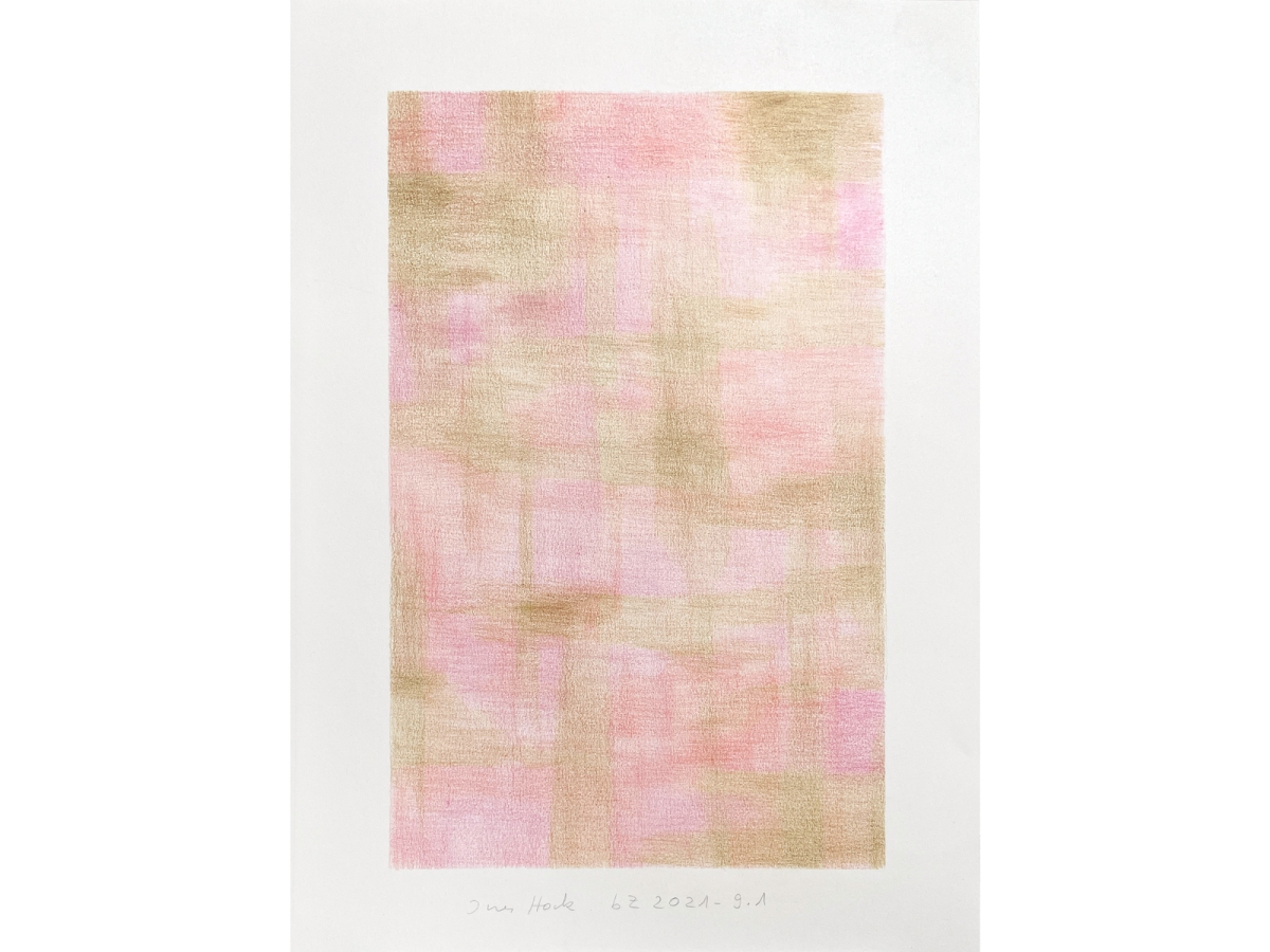 Ines Hock, Be myself  bZ 2021 -9.1 Polychromos 28 x 20 cm auf Schoellershammer