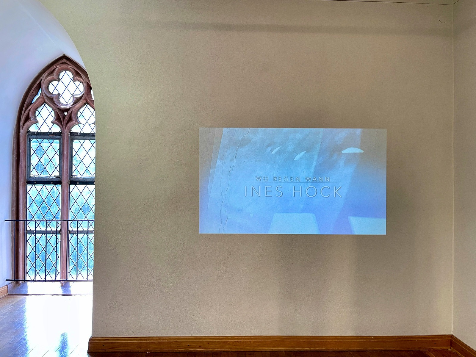 Ines Hock R E I C H W E I T E, Schloß Burgau 2023, Film: 'WoRegenWann'