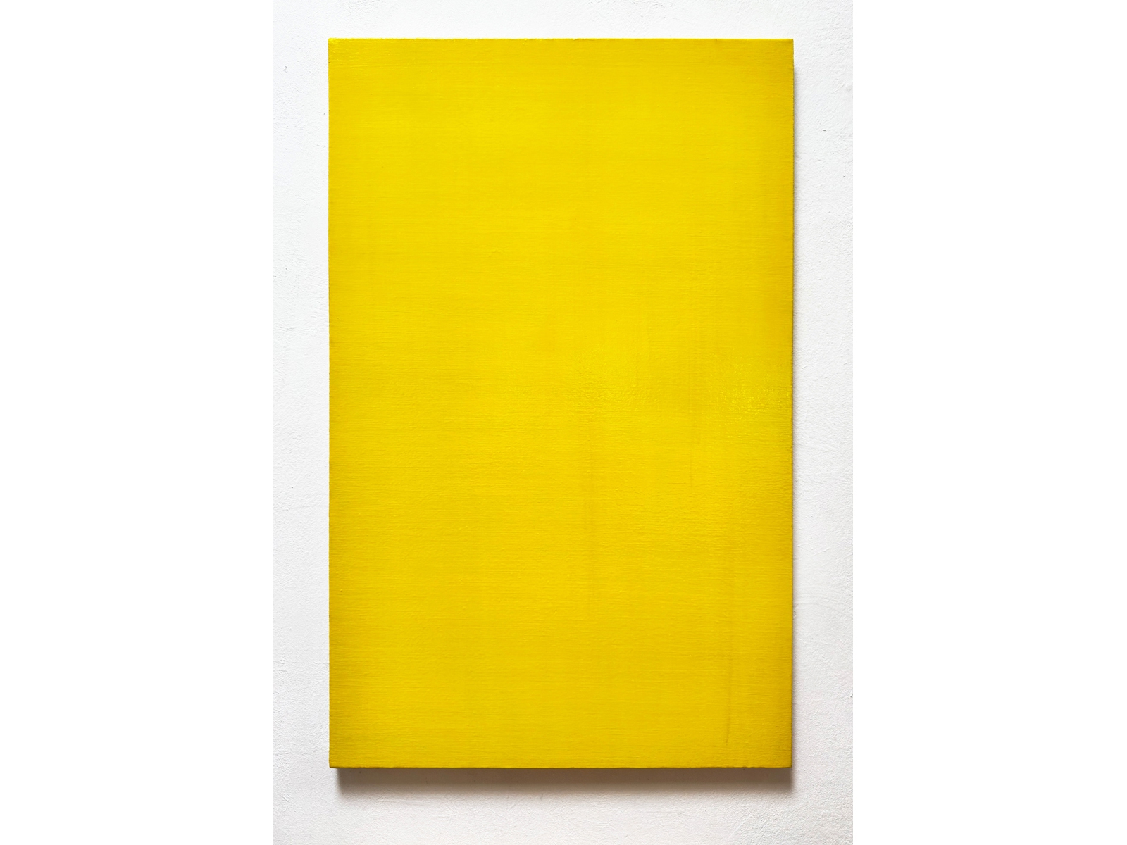 LB-1993-GELB-Monochrome, Ölfarbe, 96 x 63 cm 