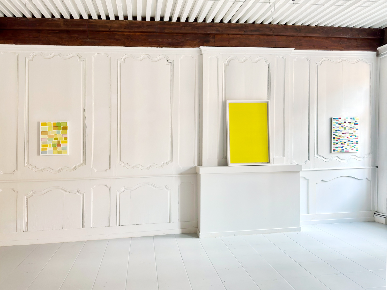 LB 2025 -4, 50 x 40 cm; LB 1993 -Gelb 96 x 63 cm; LB 2017 -1, 60 x 50 cm