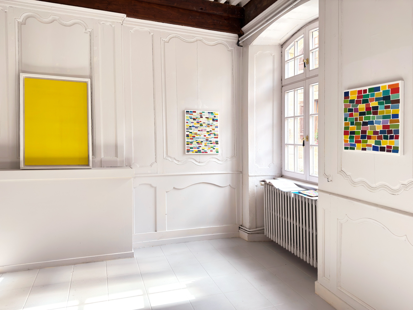 LB 1993 -Gelb 96 x 63 cm; LB 2017 -1, 60 x 50 cm; LB 2023-3, 50 x 50 cm