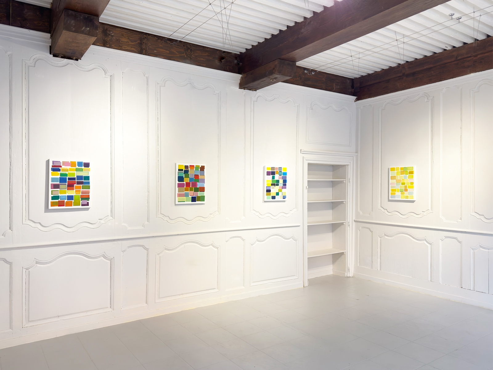 LB 2025  -3,2,5, 4, Acryl und Ölfarbe auf Leinwand, 50 x 40 cm