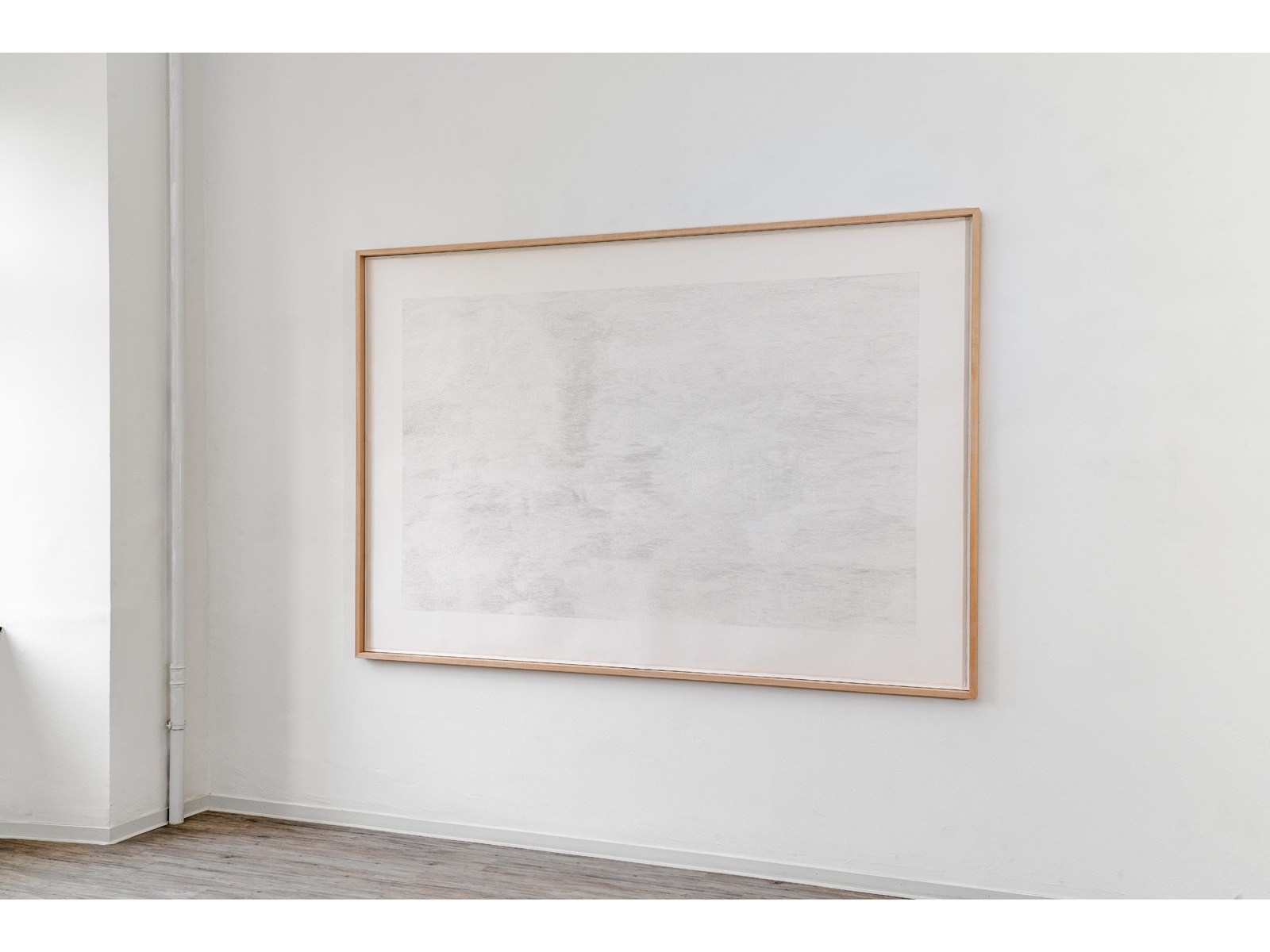 Ines Hock, Z 2010 -A, Bleistiftzeichnung, Zerkall Büttenpapier, 155 x 225 cm, Stadtmuseum Beckum