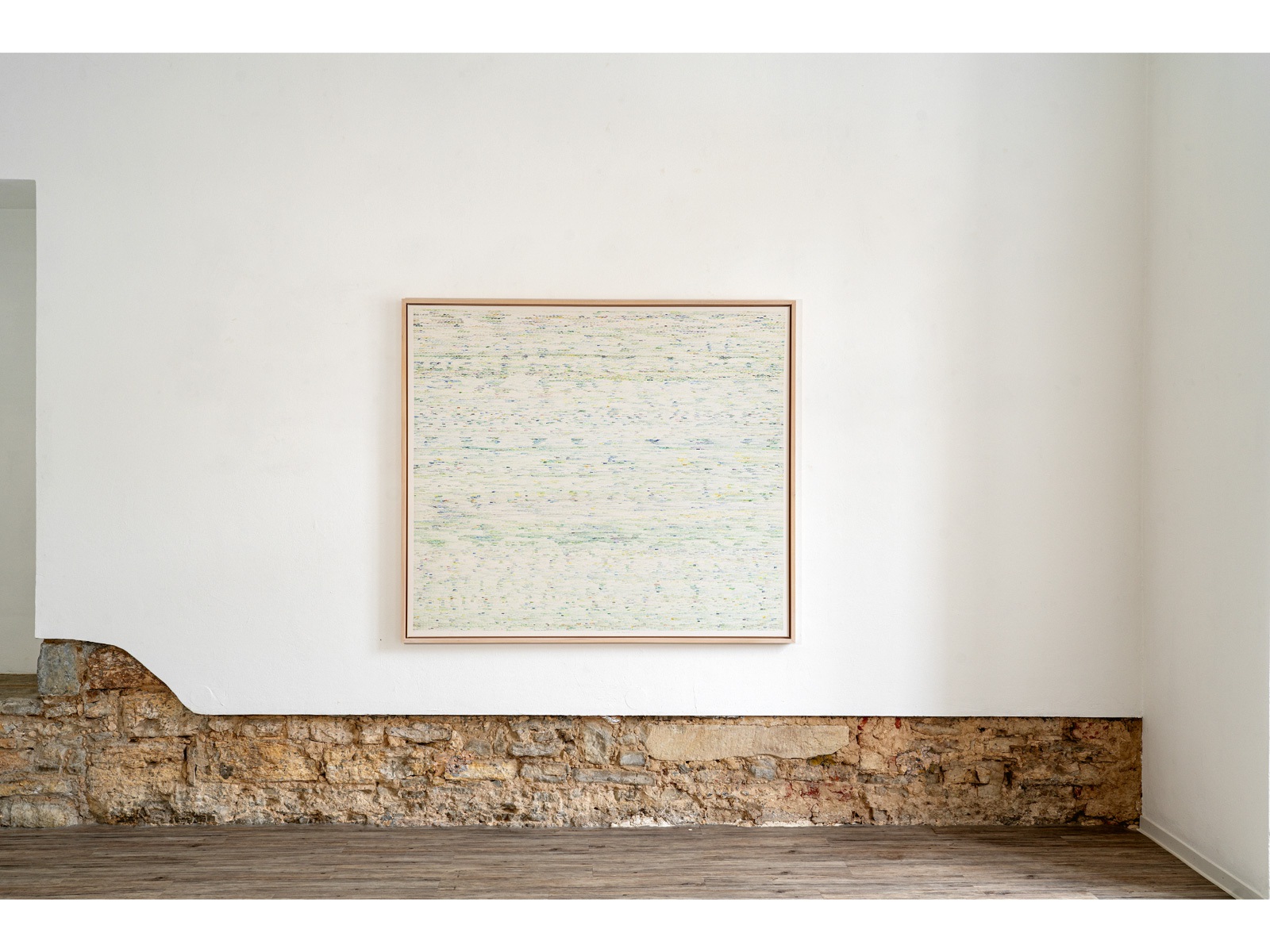 Ines Hock, Az 2020 -1, Aquarellzeichnung, Papier kaschiert auf Leinwand, 130 x 150 cm, Stadtmuseum Beckum (Detail-COVER)