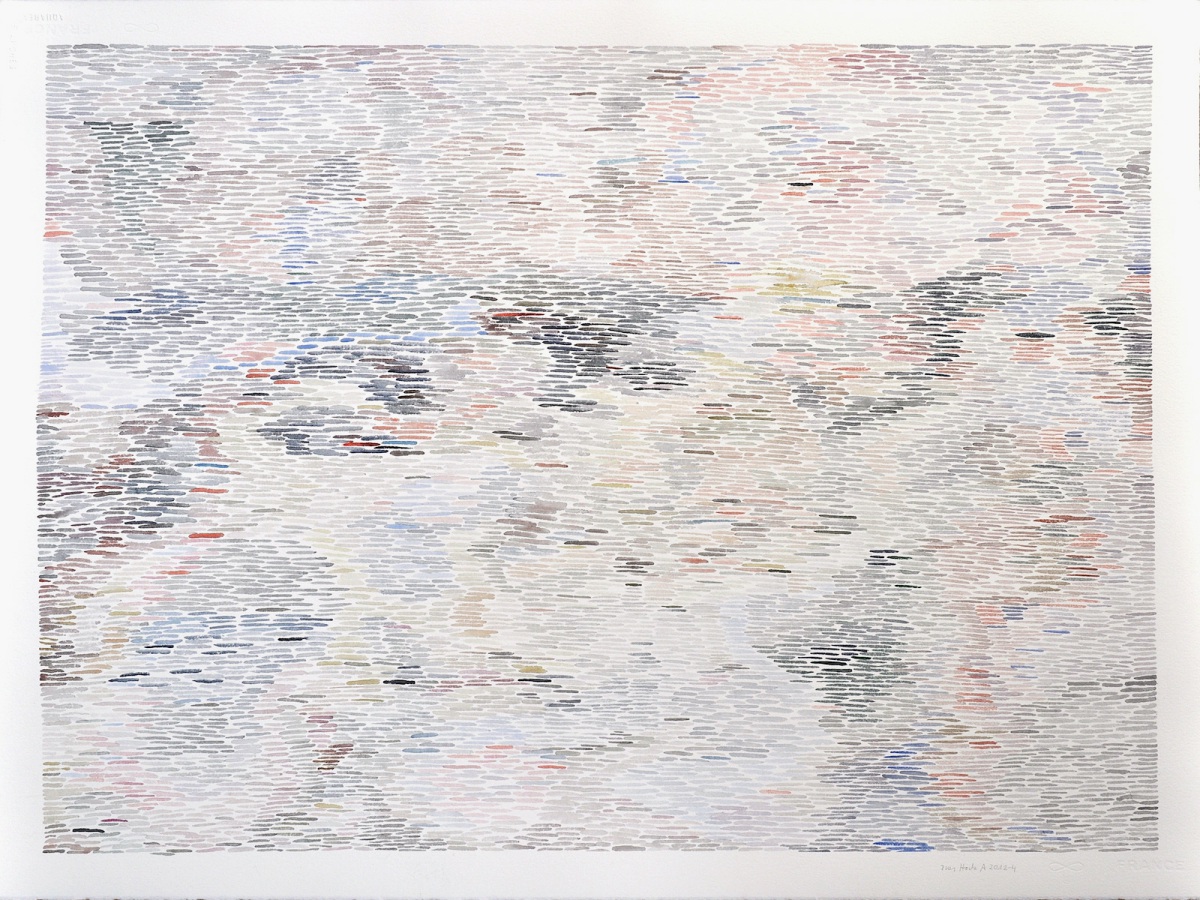Ines Hock, Az 2012 -4  Aquarellzeichnung auf Arches 57 x 76 cm