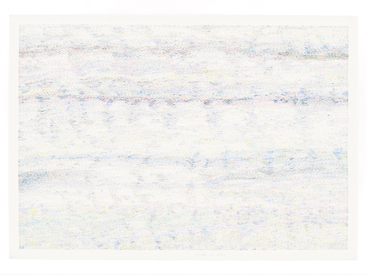 Ines Hock, Az 2019 -4  JUI  70 x 100 cm  Aquarellzeichnung  auf Britannia