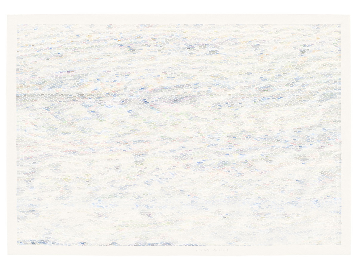 Ines Hock, Az 2019 -3  NOR  70 x 100 cm Aquarellzeichnung auf Britannia