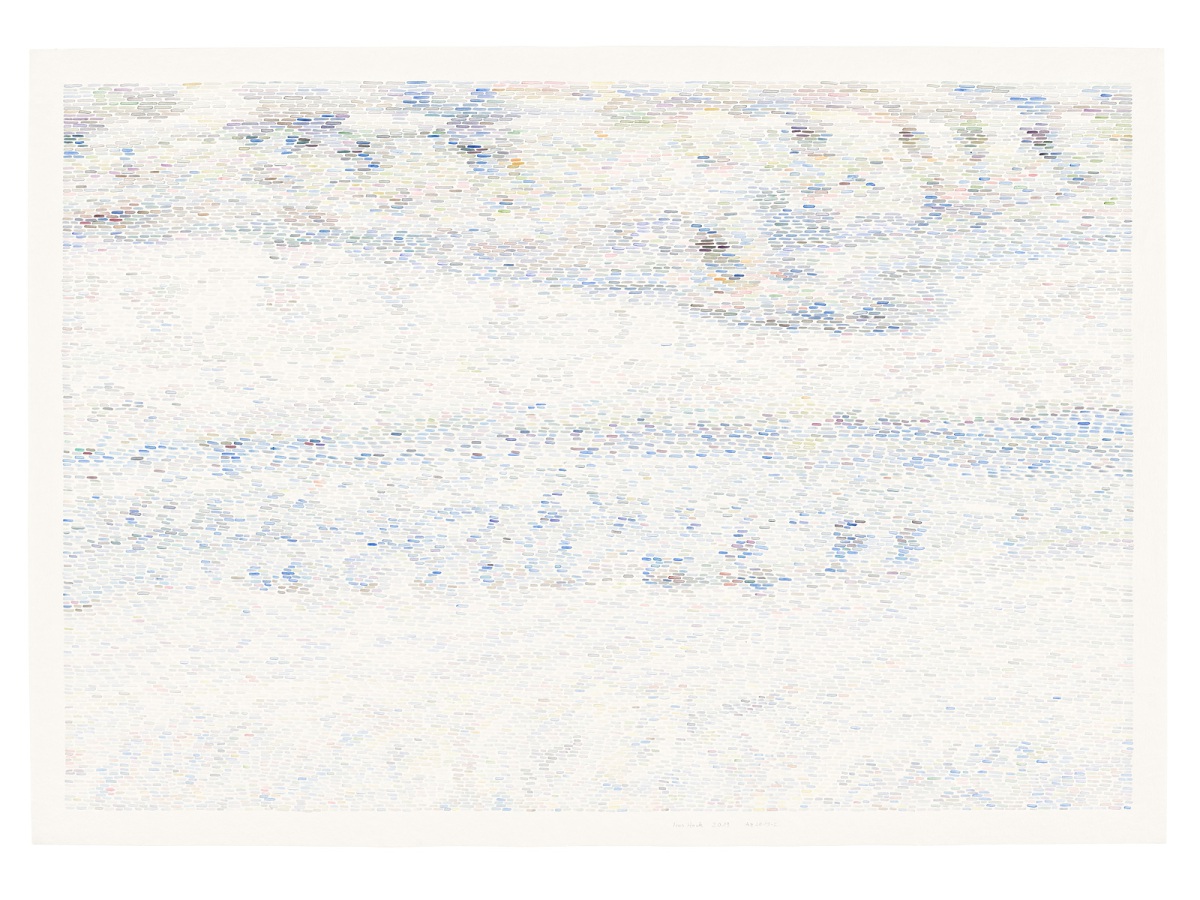 Ines Hock, Az 2019 -2  BAL  70 x 100 cm Aquarellzeichnung auf Britannia