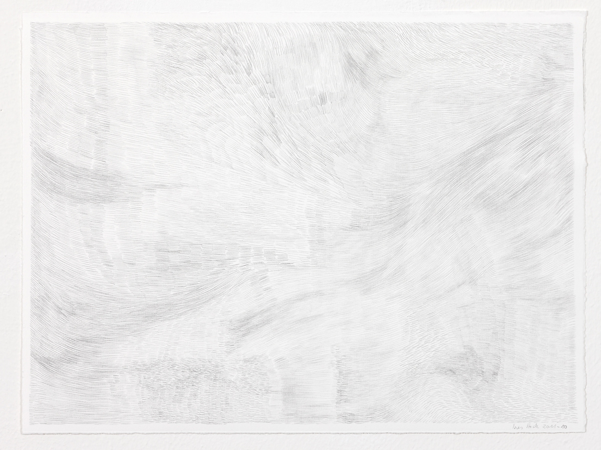 Ines Hock, Z 2011 -10  Bleistift auf Zerkallpapier 24 x 32 cm