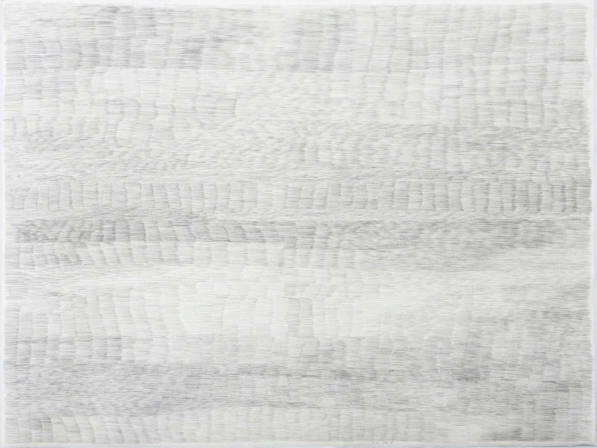 Ines Hock, Z 2008 -1  Bleistift auf Ingres-Karton  48 x 64 cm