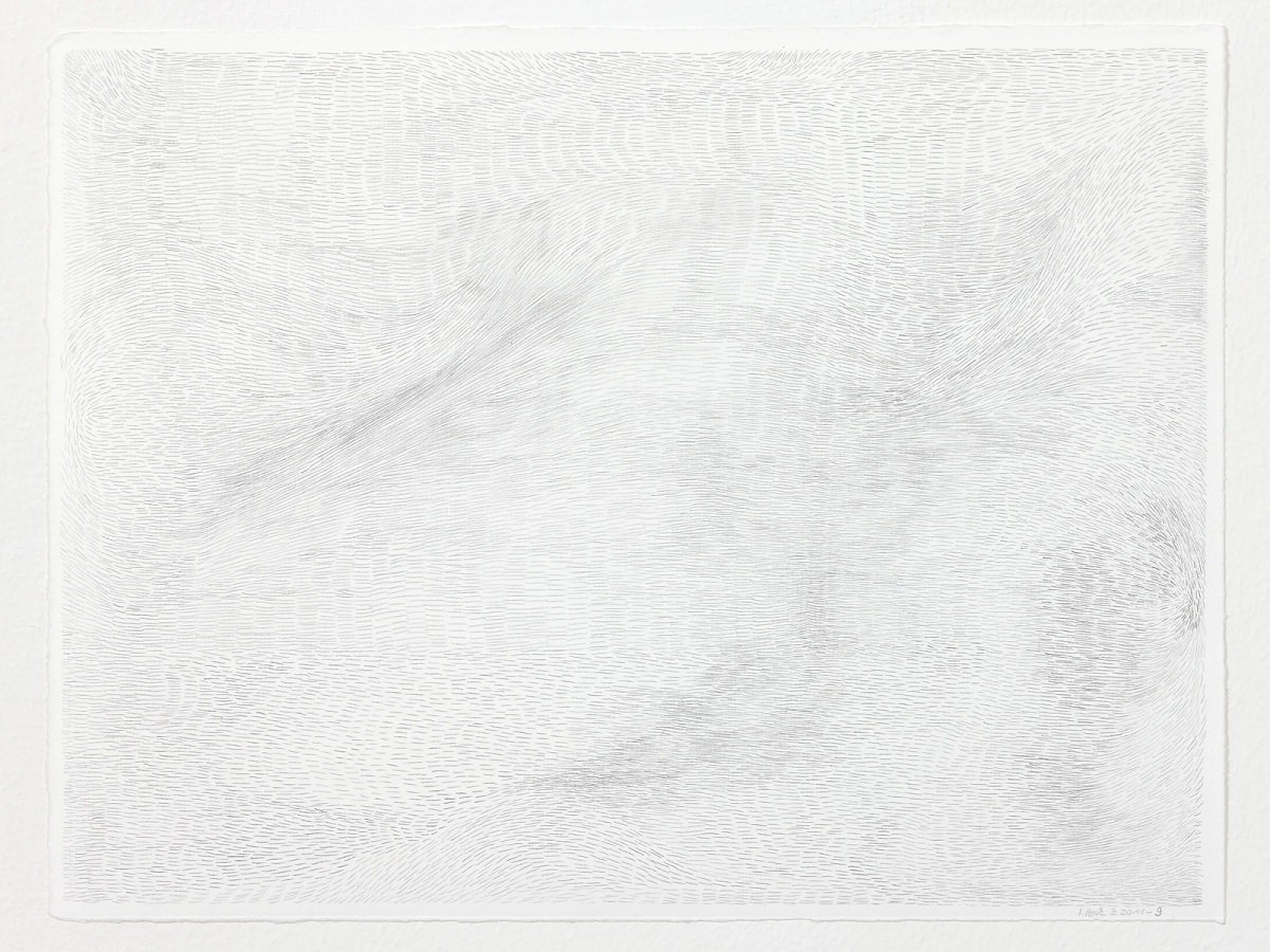 Ines Hock, Z 2011 -9  Bleistift auf Zerkallpapier 24 x 32 cm